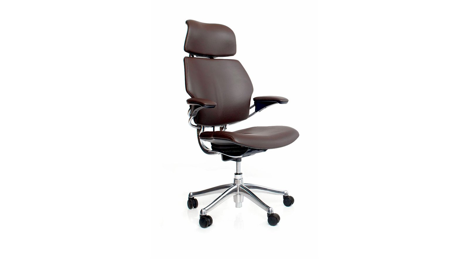 كرسي Freedom الإداري من Humanscale بمسند نقرة وجلد