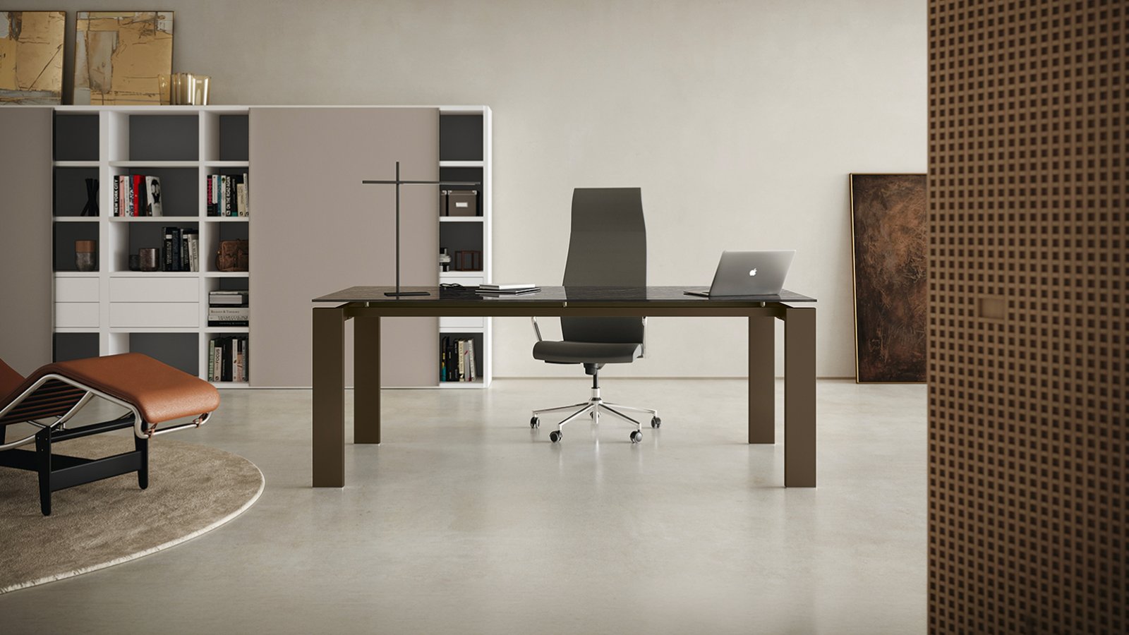 مكتب تنفيذي GO من Colombini Office بدعائم ميلامين