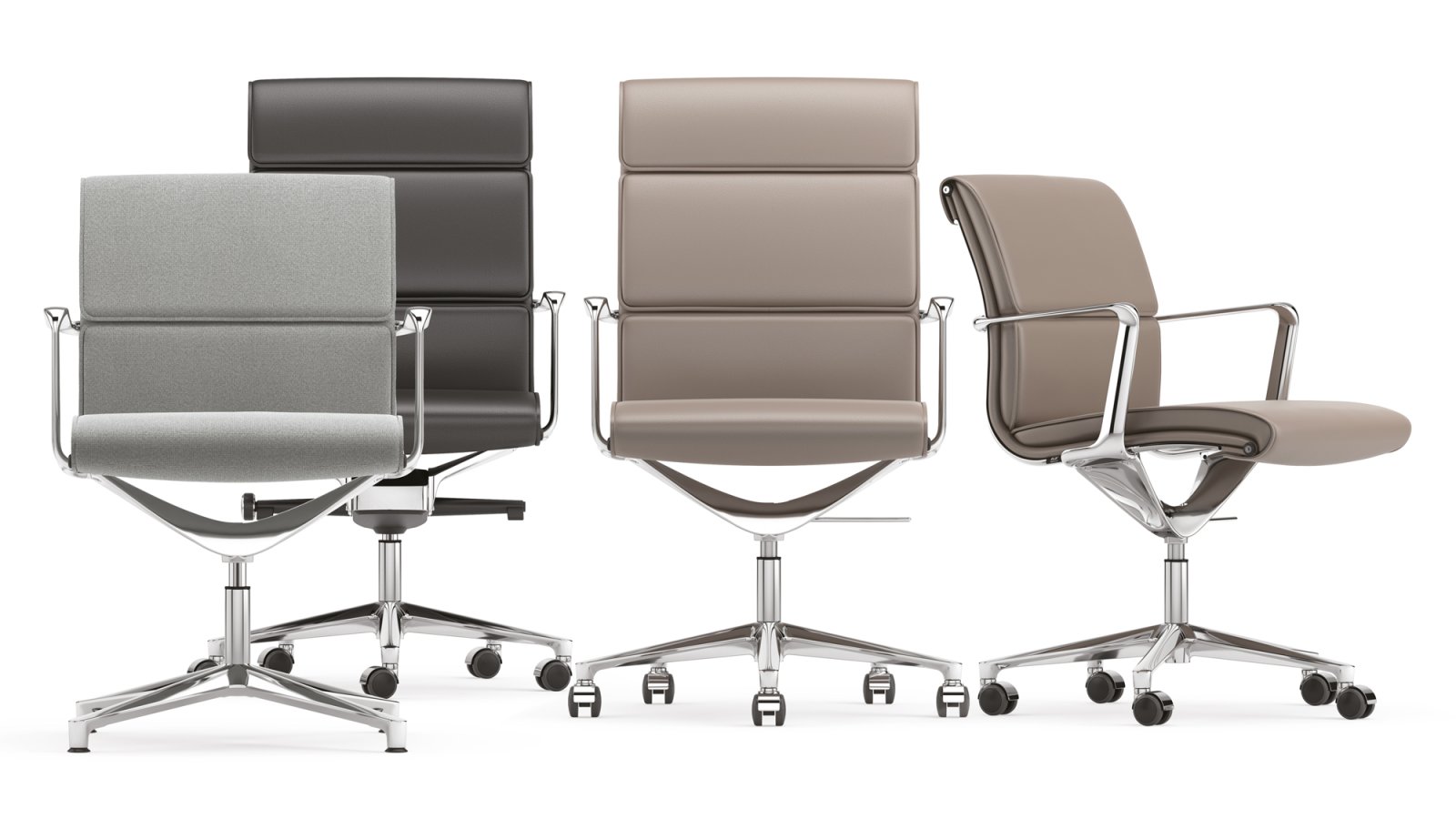 كراسي تنفيذية Una Chair من ICF حول طاولة اجتماعات
