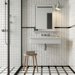 نقشة Double White من مجموعة Mattonelle Margherita، بورسلان Mutina