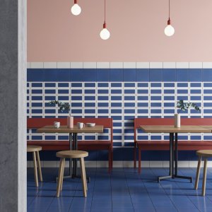 بلاطة 20.5×20.5 سم بنقشة Double Blue من سلسلة Mattonelle Margherita
