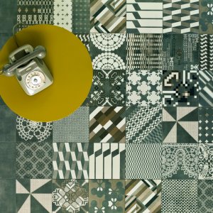 تفصيلة نقش Azulej Trevo من Mutina