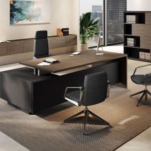 طابق إداري Elite متكامل — مكتب واجتماعات وboiserie، تصميم Progetto CMR