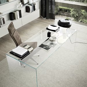 جوانب الكريستال في مكتب Air Desk التنفيذي