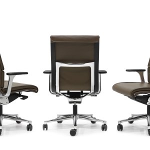 غطاء جلدي لمسند الذراع بتثبيت فيلكرو على Una Chair