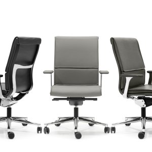 قاعدة رباعية الأذرع بقواعد ثابتة لكرسي Una Chair