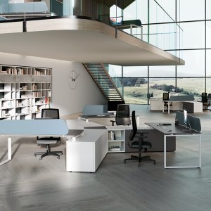 سطح زجاجي للمكتب الإداري Loft