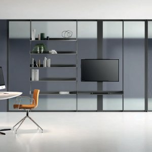 باب زجاجي من Simple Bold متوافق مع مقاطع القاطع