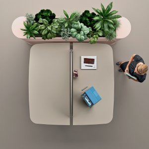 مكتب Otto Round من Martex بزوايا مستديرة
