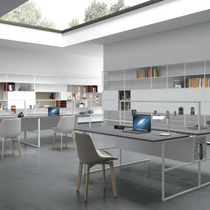 مكتب 20.Venti فردي من MDF Italia بسطح Fenix مطفي