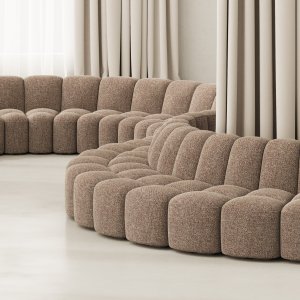 Array من mdf italia مع طاولة من جوز Canaletto