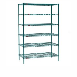 عربة Super Erecta من Metro على عجلات بخمسة رفوف