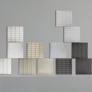 عينة بلاطة Aurore Light Green Grid S بمقاس 20x20
