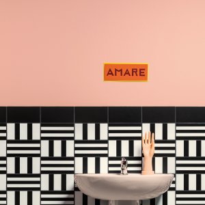 بلاطة نصفية Marghe Half Black بقياس 10.1×20.5 سم من Mattonelle Margherita