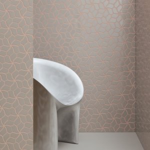 فسيفساء Botanica Grey Matt على جدار