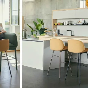 كرسي من الدردار الصلب se:café wooden chair بمقعد من الخيزران الفييني