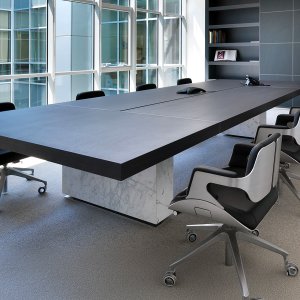 طاولة اجتماعات Asymmetrical Meeting من Tecno بسطح غير متماثل