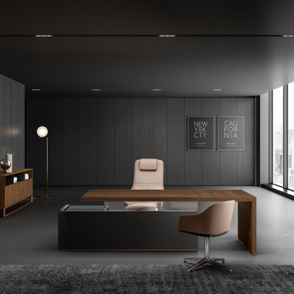 مكتب إدارة من About Office بسطح Laminam على المقاس
